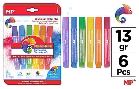 RECHIZITE SCOLARE - LIPICI CU SCLIPICI IPB 13GR 6/SET CULORI CAMELEON PE899
