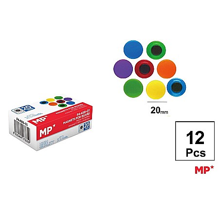 MIJLOACE DE PREZENTARE - MAGNETI IPB 20MM 12/SET COLOR PA488-01