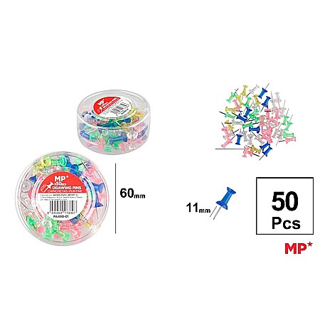 ARTICOLE DE BIROU - PIONEZE IPB COLOR 11MM 50/SET PA490-01