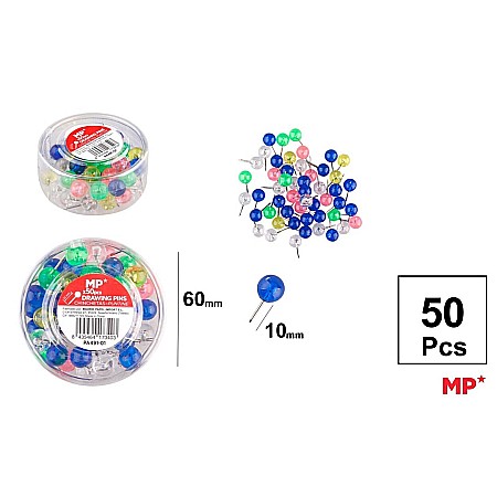 ARTICOLE DE BIROU - PIONEZE IPB COLOR 10MM 50/SET PA491-01