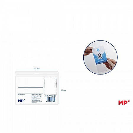 BUZUNAR ECUSON IPB 55*85MM ORIZONTAL PP TRANSPARENT PP022-01 [2]