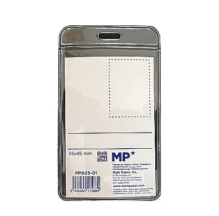 MIJLOACE DE PREZENTARE - BUZUNAR ECUSON IPB 55*85MM VERTICAL PP TRANSPARENT PP023-01