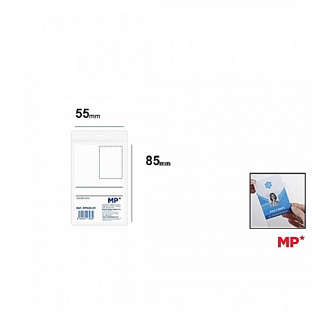 BUZUNAR ECUSON IPB 55*85MM VERTICAL PP TRANSPARENT PP023-01 [2]
