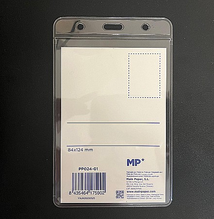 BUZUNAR ECUSON IPB 84*124MM VERTICAL PP TRANSPARENT PP024-01 [1]