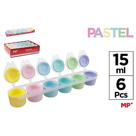 RECHIZITE SCOLARE - GUASE IPB 15ML*6 CULORI PASTEL PP162-05