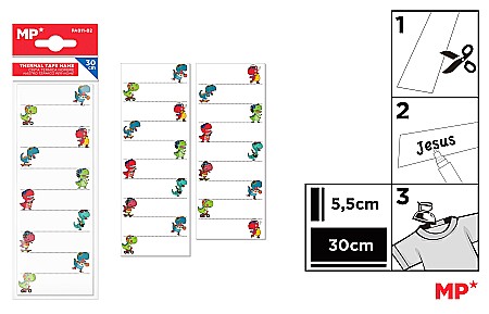RECHIZITE SCOLARE - ETICHETE TEXTILE IPB TERMOADEZIVE FANTASIA DINO  PA011-02