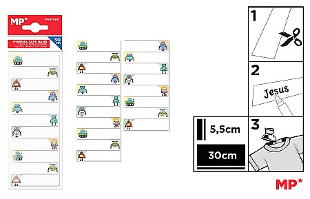 RECHIZITE SCOLARE - ETICHETE TEXTILE IPB TERMOADEZIVE FANTASIA ASTRONAUTI  PA011-03
