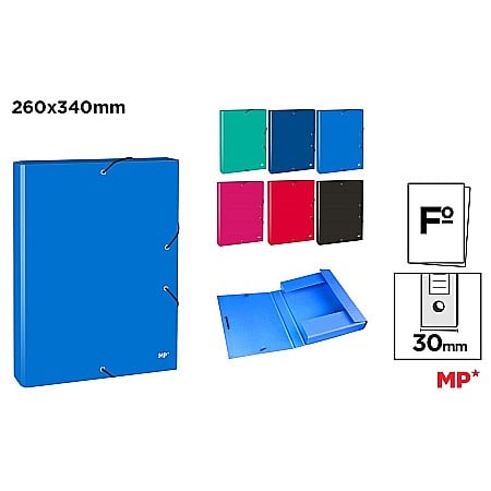 ORGANIZARE SI ARHIVARE - MAPA CARTON A4 3CM CU ELASTIC CULORI ASORTATE PC114