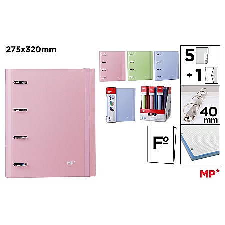 ORGANIZARE SI ARHIVARE - CAIET MECANIC A4 + REZERVA IPB CULORI PASTEL PC116-02