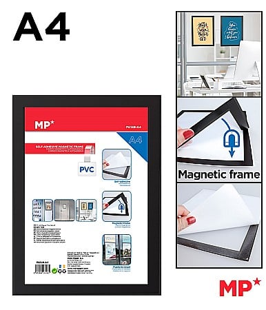MIJLOACE DE PREZENTARE - AVIZIER MAGNETIC IPB A4 RAMA NEAGRA PA148-A4