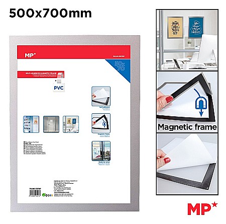 Aviziere - AVIZIER MAGNETIC IPB 50*70CM RAMA ARGINTIE PA148-5070P