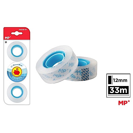 Benzi adezive - BANDA ADEZIVA CRISTAL IPB 12MM*33M TRANSPARENTA 3/SET PA506-01