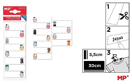 RECHIZITE SCOLARE - ETICHETE TEXTILE IPB TERMOADEZIVE FANTASIA ANIMALUTE PA011-05