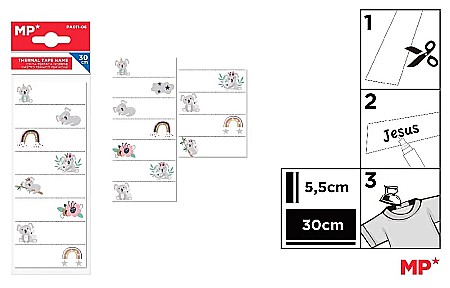 RECHIZITE SCOLARE - ETICHETE TEXTILE IPB TERMOADEZIVE FANTASIA KOALA PA011-06