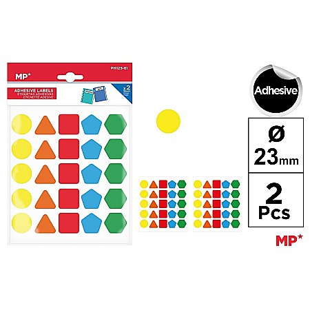 Stickere Decorative - STICKER IPB 23MM 2 COLI/SET FORME GEOMETRICE PN125-61