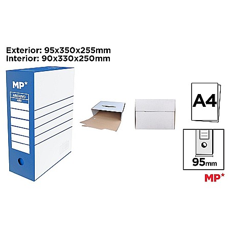 ORGANIZARE SI ARHIVARE - CUTIE ARHIVARE IPB 10CM ALBASTRA PC069A