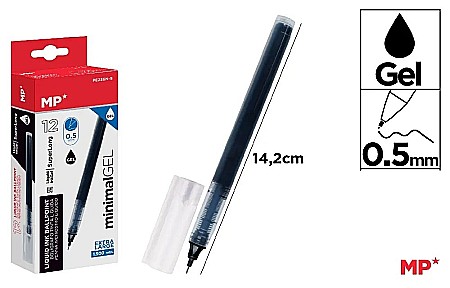 Pixuri tip Roller - ROLLER CU GEL IPB 0.5MM NEGRU PE256N-S