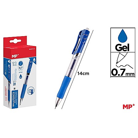 INSTRUMENTE DE SCRIS - PIX CU GEL IPB 0.7MM CLICK ALBASTRU PE257A-S