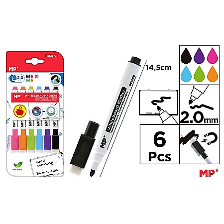 INSTRUMENTE DE SCRIS - MARKER WHITEBOARD IPB 6 CULORI/SET PE128-01