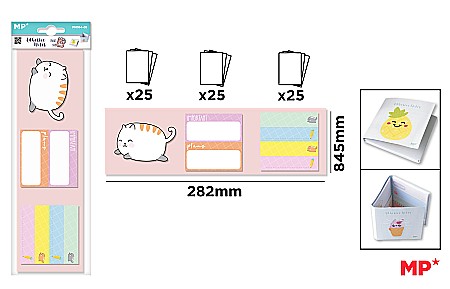 Notite autoadezive - NOTES ADEZIV IPB PISICI 75 PCS PN164-01