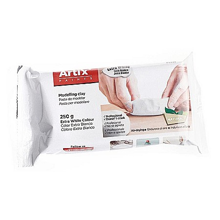 Teracota, Pasta modelatoare - LUT MODELAJ ARTIX IPB CU INTARIRE LA AER 500GR EXTRA ALB PY037