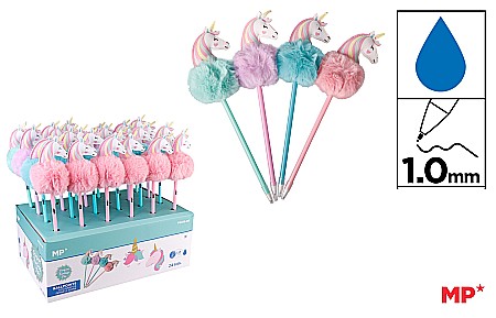 Instrumente pentru scris kids - PIX IPB FANTASY POMPON UNICORN PE258-06