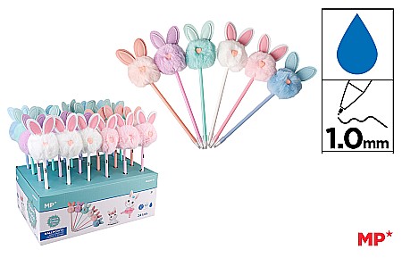 Instrumente pentru scris kids - PIX IPB FANTASY POMPON IEPURASI PE258-10