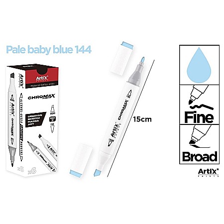 FINE ARTS&GRAPHICS - ART MARKER IPB 2 CAPETE ALBASTRU BEBE PASTEL 144 PP915-51 n