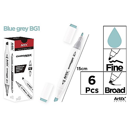 FINE ARTS&GRAPHICS - ART MARKER IPB 2 CAPETE GRI ALBASTRUI BG1 PP915-102