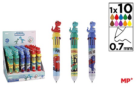 Instrumente pentru scris kids - PIX IPB 10 CULORI FANTASY DINO PE253-16