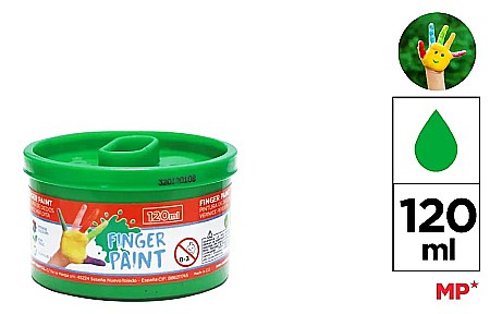 Tempera la bucata - TEMPERA PENTRU DEGETE IPB 120ML VERDE PP615-06