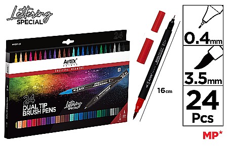 FINE ARTS&GRAPHICS - MARKER VARF PENSULA IPB 2 CAPETE 24/SET PP917-24