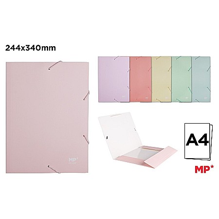 ORGANIZARE SI ARHIVARE - MAPA CARTON A4+  IPB CU ELASTIC CULORI PASTEL PC101P