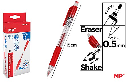 Creioane mecanice - CREION MECANIC IPB 0.5MM ROSU PE337R-S