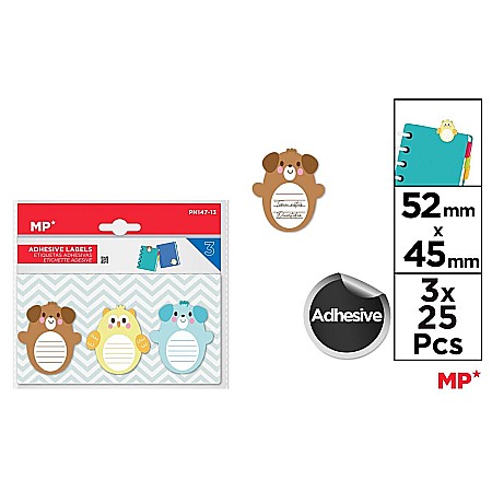 Stickere si Etichete scolare - POST-IT TIP ETICHETE IPB 52*45MM 3*25BUC/SET PN147-13