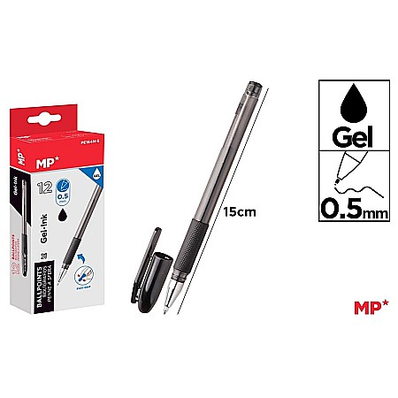 Pixuri cu gel - PIX CU GEL IPB 0.5MM NEGRU PE164N-S