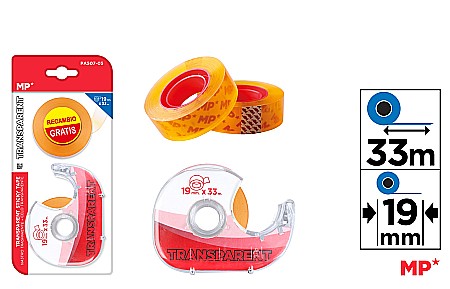 Dispensere - DISPENSER IPB + 2 BENZI ADEZIVE 19MM*33M TRANSPARENTE PA507-05