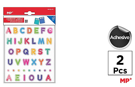 HOBBY - STICKER IPB 2 COLI/SET LITERE MARI COLOR PN125-70