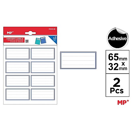 RECHIZITE SCOLARE - ETICHETE SCOLARE ADEZIVE IPB 2 COLI/SET ALBASTRU PN125-86