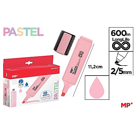 Textlinere - TEXTMARKER IPB ROZ PASTEL FLUO PE534RO-S