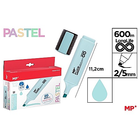 Textlinere - TEXTMARKER IPB TURQUOISE PASTEL FLUO PE534TQ-S