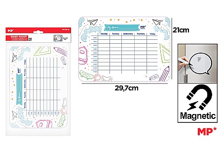 ARTICOLE DE BIROU - FOLIE MAGNETICA IPB A4 ORAR SCOLAR PN126-15