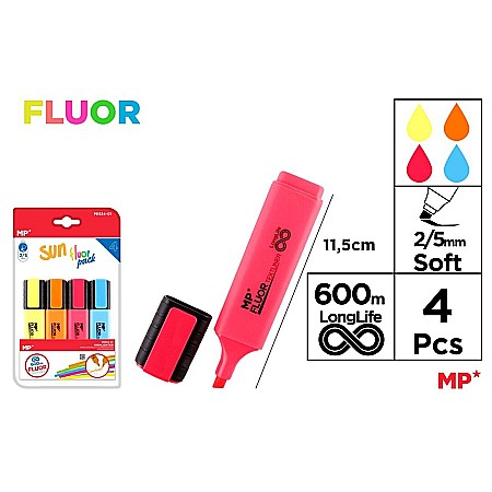 Textlinere - TEXTMARKER IPB 4 CULORI/SET PE534-01