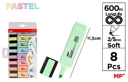 Textlinere - TEXTMARKER IPB 8/SET CULORI PASTEL PE534-10
