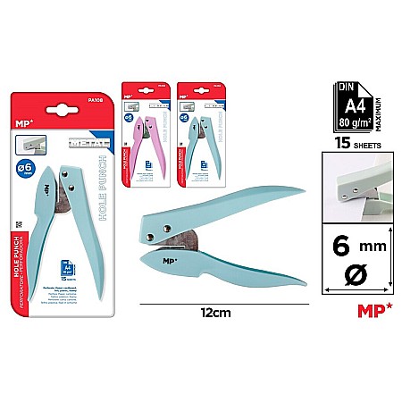 ARTICOLE DE BIROU - PERFORATOR TIP CLESTE IPB 6MM, 15 COLI PA108