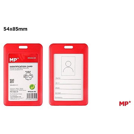 MIJLOACE DE PREZENTARE - BUZUNAR ECUSON IPB 54*85MM VERTICAL ROSU PP035-03