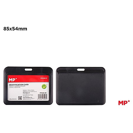 MIJLOACE DE PREZENTARE - BUZUNAR ECUSON IPB 54*85MM ORIZONTAL NEGRU PP036-01