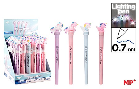 Instrumente pentru scris kids - PIX IPB CU LED FANTASY UNICORN PE267-01