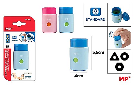 Ascutitori - ASCUTITOARE SIMPLA CU CONTAINER IPB CULORI ASORTATE PA972