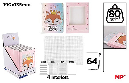 RECHIZITE SCOLARE - NOTES HOLOGRAFIC IPB 190*135MM 64 FILE FANTASY VULPE PB836-01